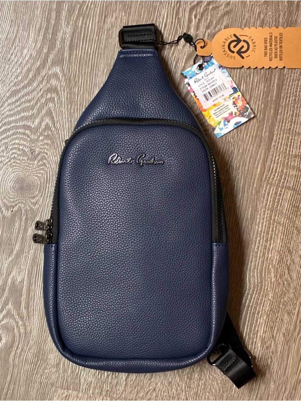 Robert Graham Cobalt Blue Sling Bag Crossbody NWT